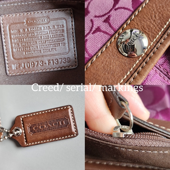 Coach Pink and Brown Shoulder Bag - Picture 4 of 16